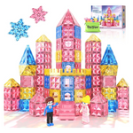 58-Piece Kids Diamond Magnetic Building Tiles Toy