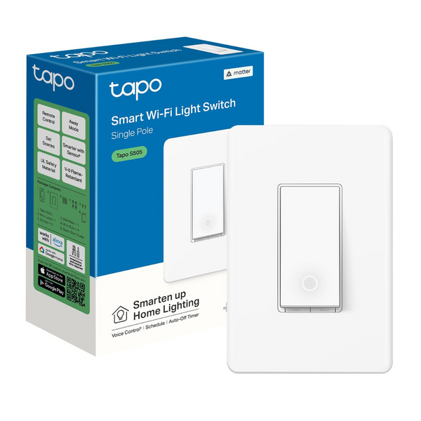 TP-Link Tapo S505 Single Pole Smart Light Switch (Matter Compatible)