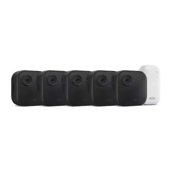 5-Pack Blink Outdoor 4 Wireless Smart Security Camera System W/ Sync Module