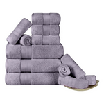 12-Piece Superior Turkish Plush Soft Cotton Towel Set