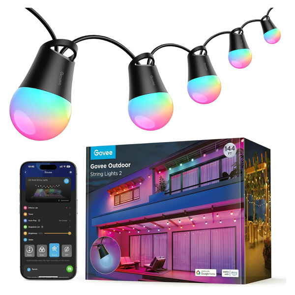 Govee 144ft Smart Outdoor LED String Lights 2