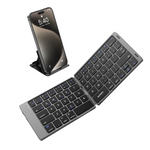 Foldable Portable Bluetooth Keyboard With Phone Holder