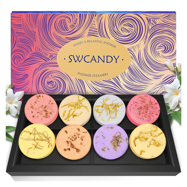 8-Pack Aromatherapy Stress Relief Relaxation Bath Bombs Shower Steamers