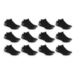 12-Pack Fruit of the Loom Men's Dual Defense No-Show Socks