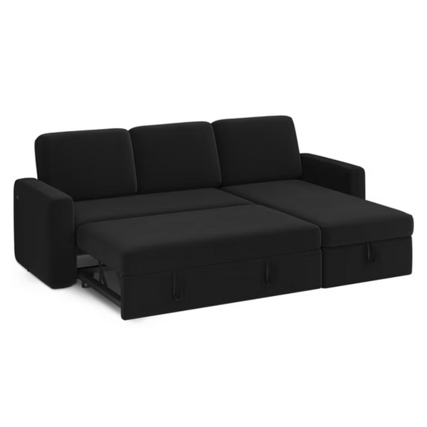 Alden Design Reversible Sectional Sofa With USB & Type-C Ports