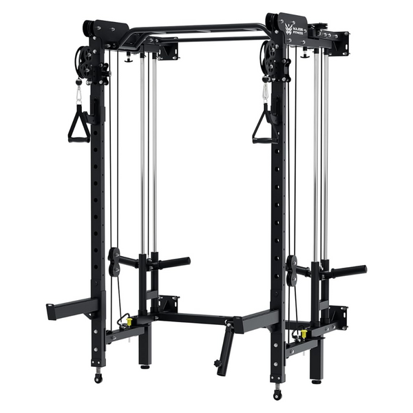 Major Fitness F35 Folding Power Rack W/ Pulley System & Pull-Up Bar