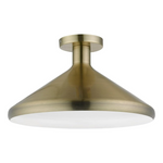 15.25" Livex Lighting 40950-01 Geneva Cone Semi-Flush Mount