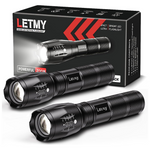 2-Pack Letmy LED Tactical Flashlight With 5 Modes