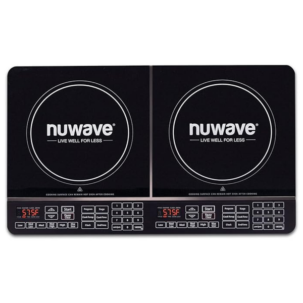 Nuwave Double Induction 1800W Cooktop With Dual 8" Heating Coils