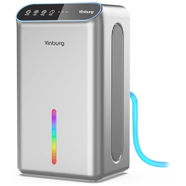 7 Color Light Dehumidifier (85 OZ Water Tank, 800 sq.ft)