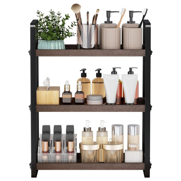 3 Tier Bohemian Bathroom Counter Organizer And Storage