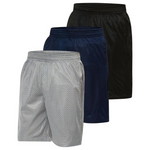 3-Pack Ultra Performance Boy's Mesh Athletic Youth Basketball Short's
