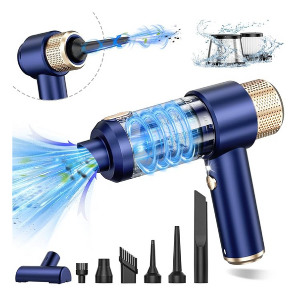 2-In-1 16000PA Portable Car Air Duster & Vacuum Cleaner