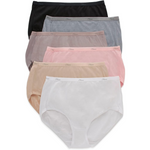 6-Pack Hanes Women's High-Waisted Brief Panties
