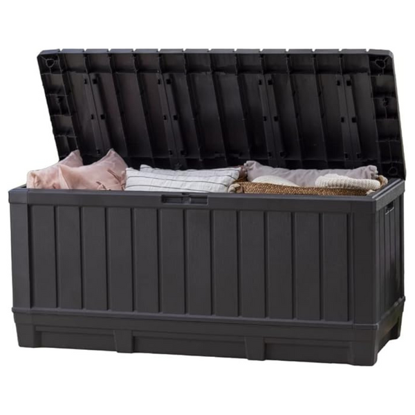 Keter Kentwood 90 Gallon Resin Storage Deck Box (Dark Grey)
