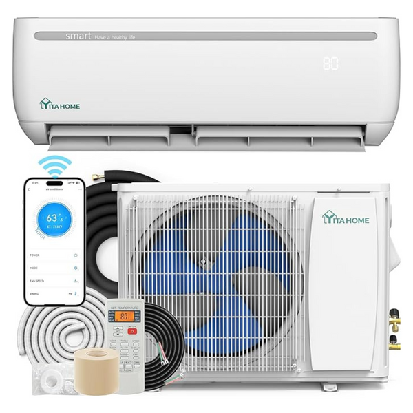 Yitahome 9000 BTU Mini Split Air Conditioner Heat Pump System