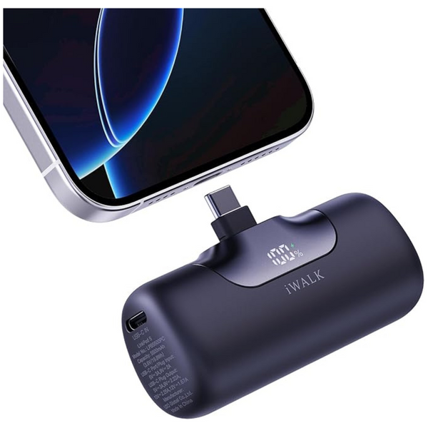 iWALK Portable 5500mAh Next-Gen Small Power Bank (Black)