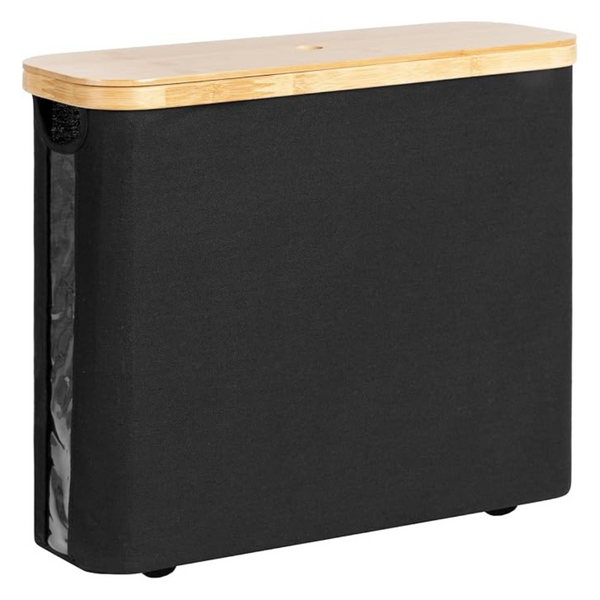 17" x 13" StorageWorks Toilet Paper Storage Basket w/ Bamboo Lid