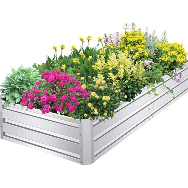 SnugNiture Large Metal Planter Box Steel Kit (8 x 4 x 1ft )