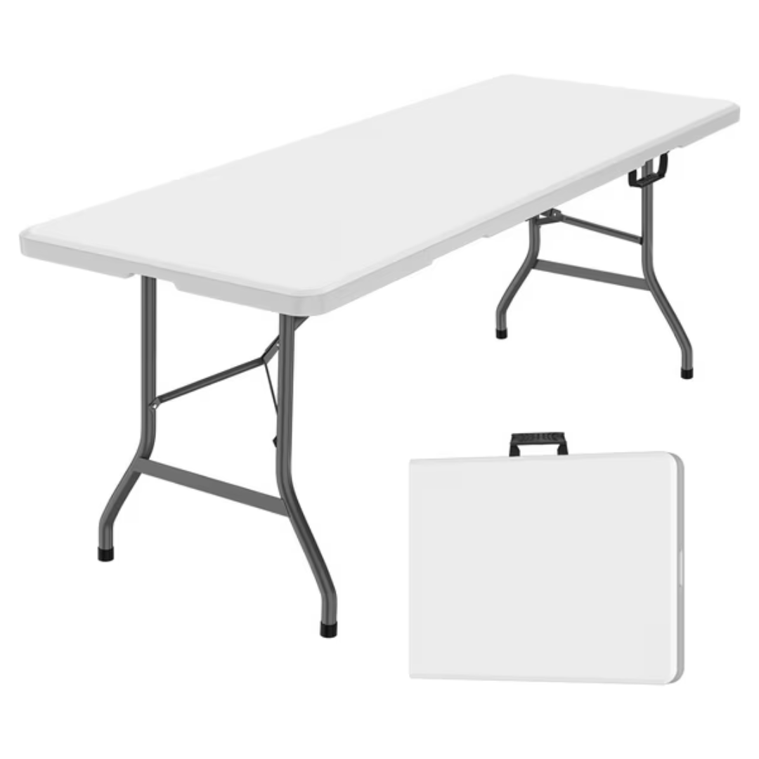 6-Ft Leumius Multipurpose Indoor/Outdoor Folding Table (White)