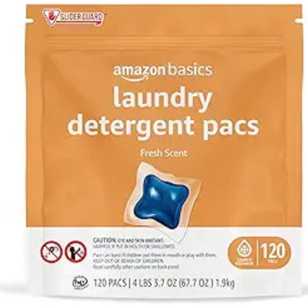 120-Count Amazon Basics Laundry Detergent Pacs