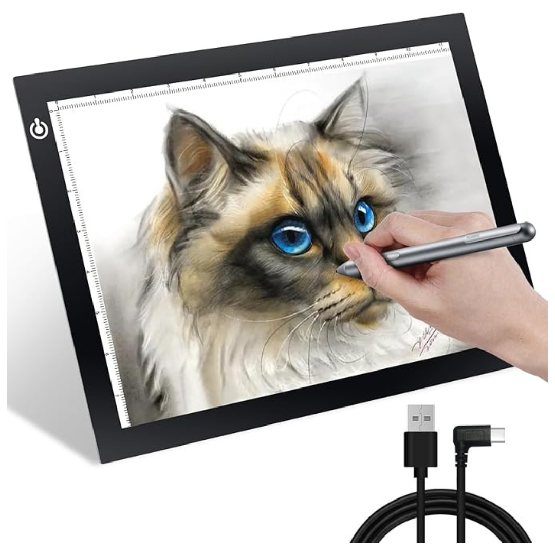 Ultra-Thin USB Powered 9" x 12" LED Light Pad (Size: A4)