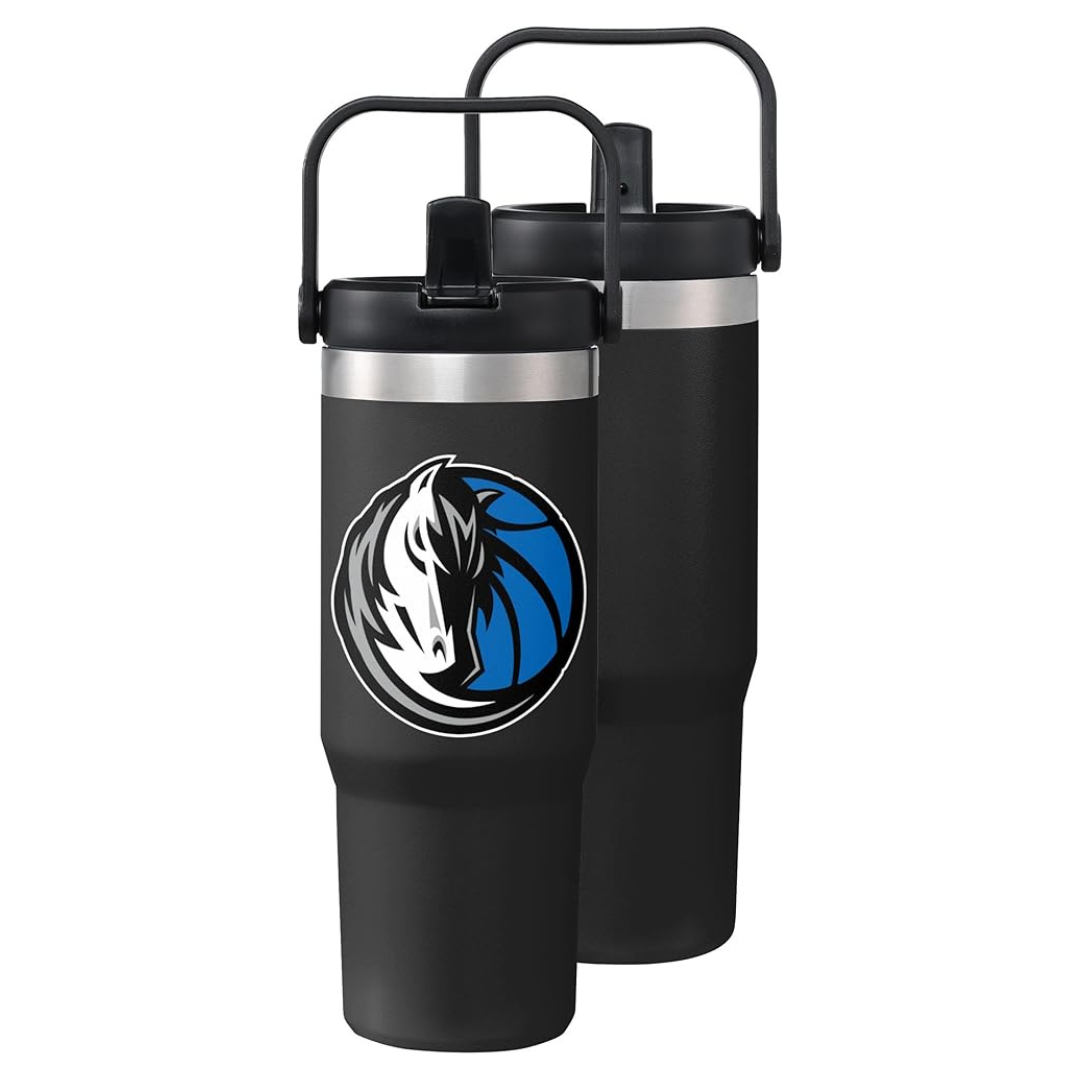 30oz FOCO Dallas Mavericks NBA Solid Tumbler with Straw