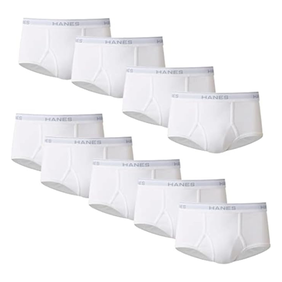 9-Pack Hanes Men's Tagless ComfortFlex Briefs (S-XL)