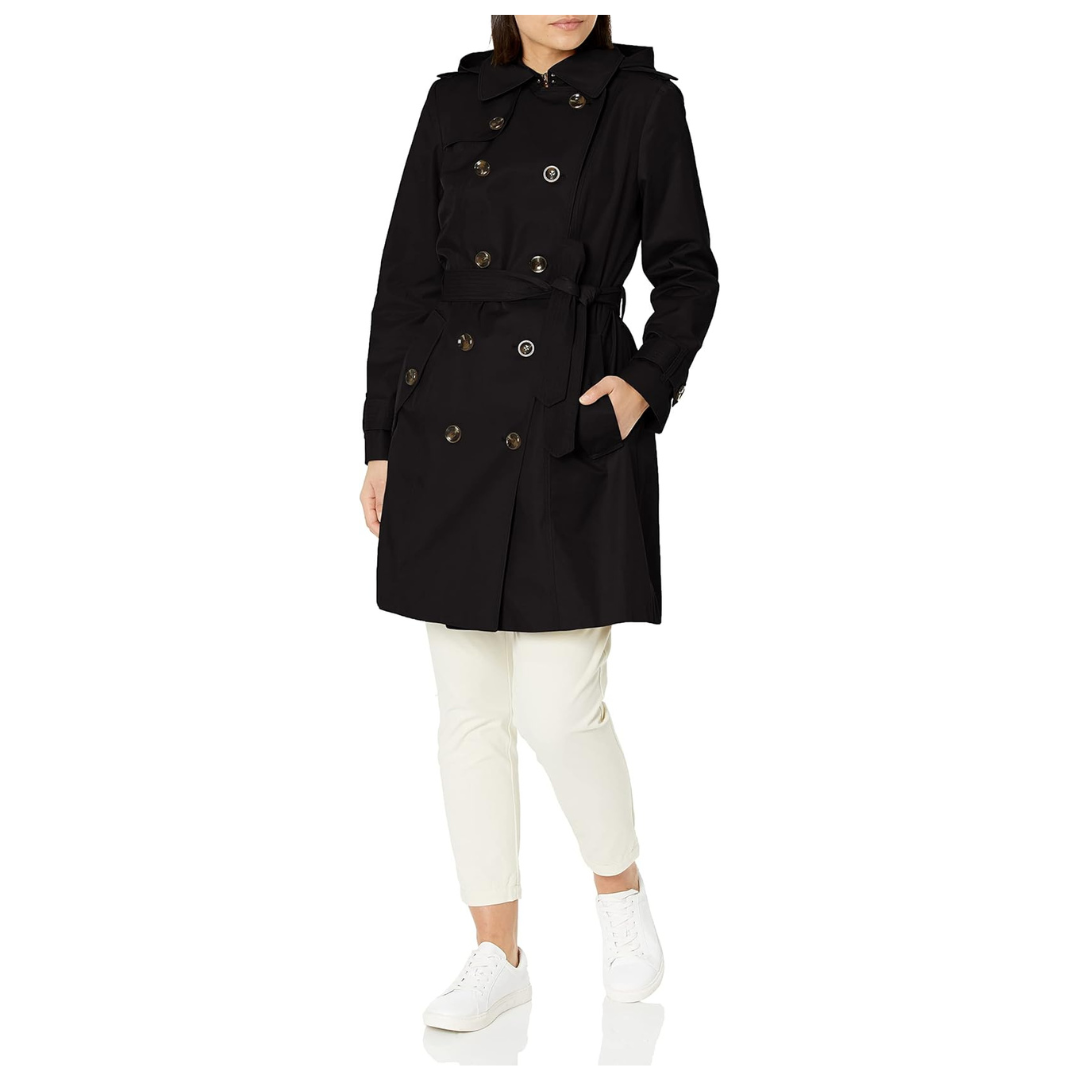 LONDON FOG Women’s Double Breasted Trenchcoat (Size Medium)