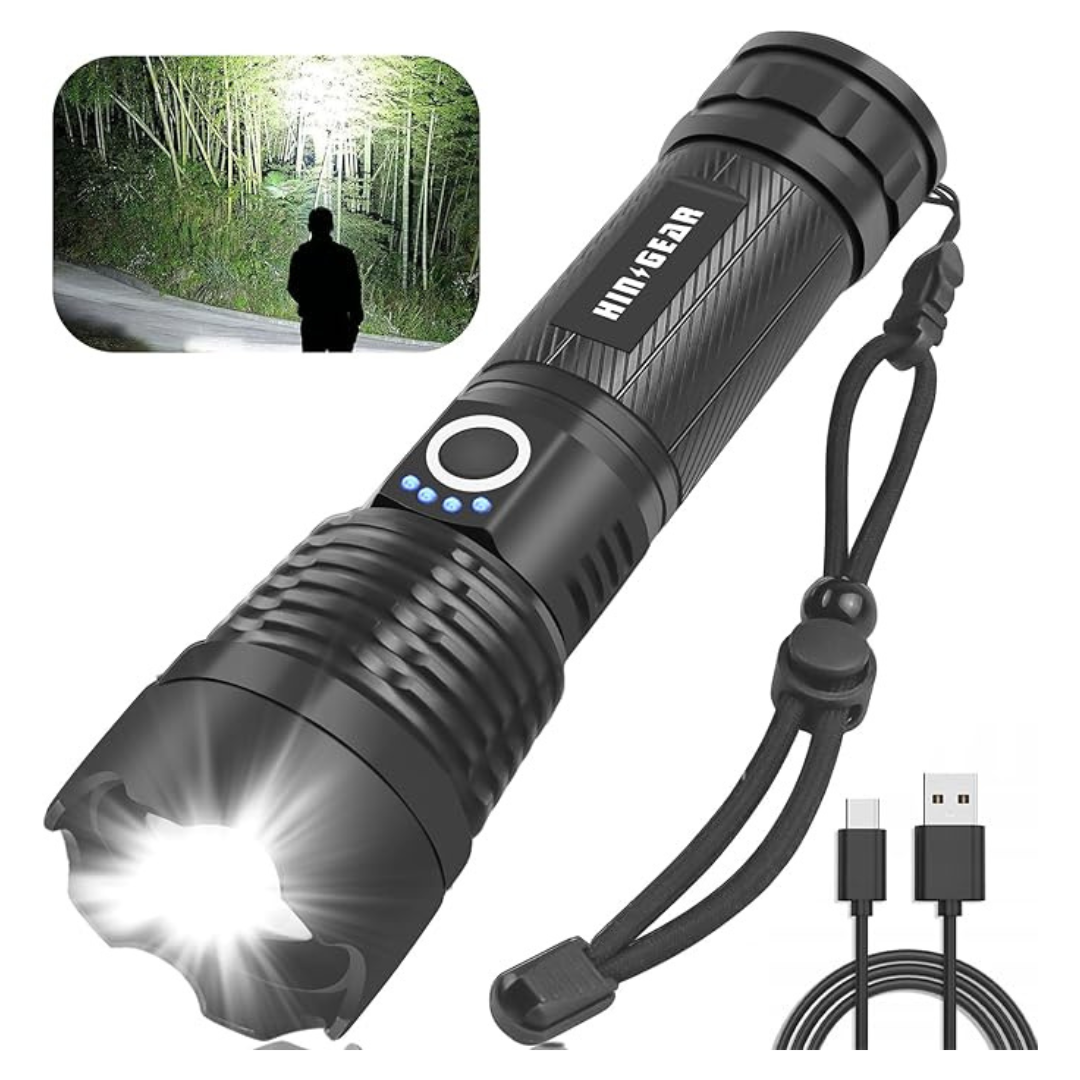 10000 Lumens Rechargeable 5 Modes High Powered Tactical Flashlight