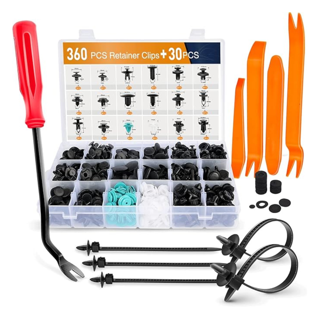 360-Count Push Bumper Fastener Rivet Clips