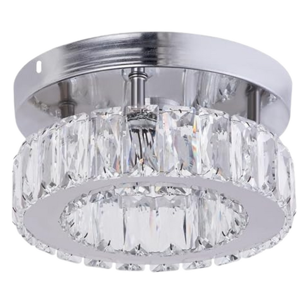 Zenouidle Modern Light Fixture LED Crystal Chandelier