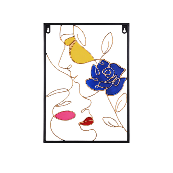 16.53" x 11.8" Abstract Metal Hanging Wall Decor