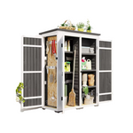 65.7" Waterproof Roof Garden Tool Storage Shed Cabinet