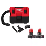 Milwaukee M12 FUEL 12-Volt Lithium-Ion Cordless 1.6 Gal. Wet/Dry Vacuum