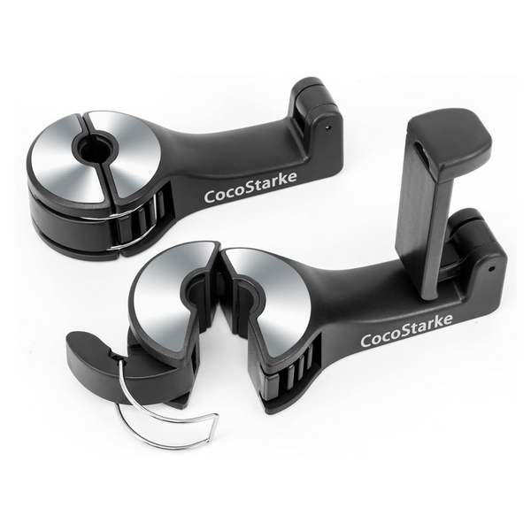 2-in-1 Universal Car Headrest Cell Phone Holder Hook