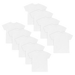 Hanes Boys’ EcoSmart Short Sleeve Undershirts (10 Pack)