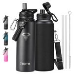 40oz Topre Insulated Water Bottle With Straw And Lid