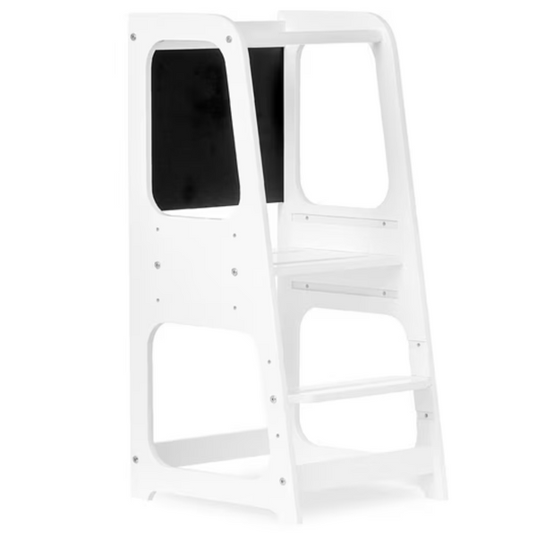 Dream On Me Explora Tower & Step Stool with Anti-slip Base (White)