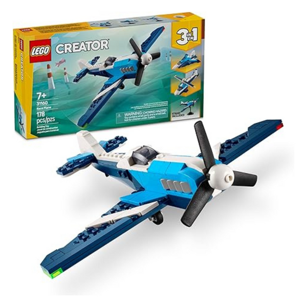178-Piece LEGO Creator 3-in-1 Aircraft Race Plane Building Toy Set (31160)