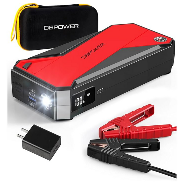 DBPower Peak 3000A 18000mAh 12V Portable Car Jump Starter