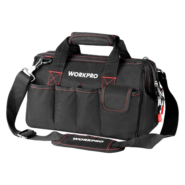 Workpro 12" Close Top Wide Mouth Storage Tool Bag