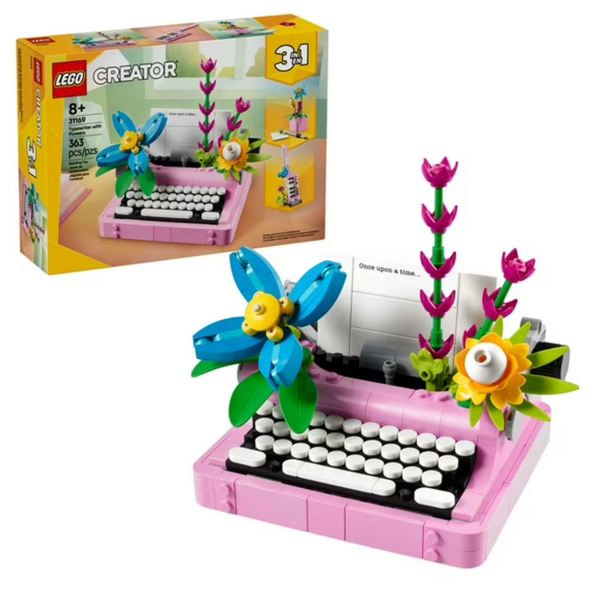 363-Piece LEGO Creator 3 In 1 Typewriter With Flowers Building Set (31169) + $5 Walmart Cash