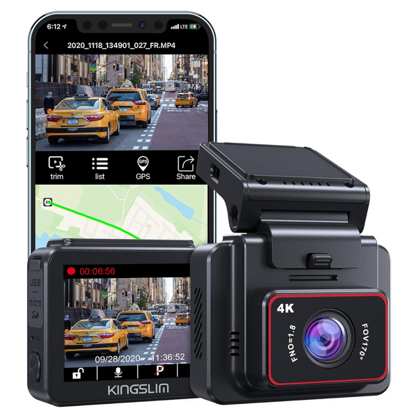 Kingslim D5-4K Dash Cam With WiFi