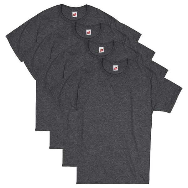 4-Pack Hanes Men's Essentials Short Sleeve T-shirt Value Pack