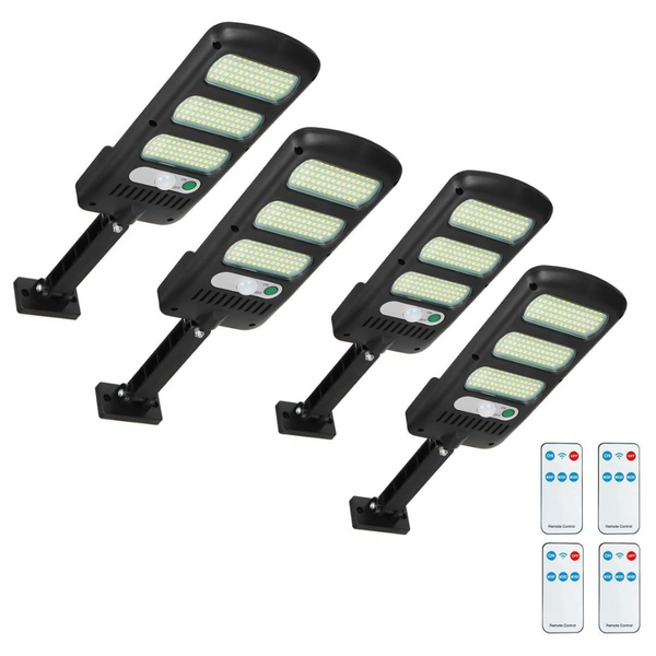 4 Pack 2000LM 213 LEDs Solar Parking Lot Lights