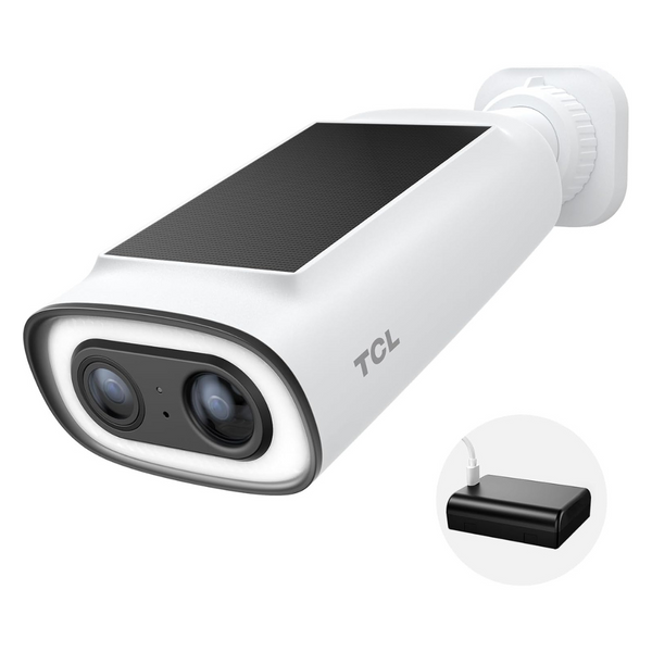 TCL 2K Solar Security Cam B1 Wireless Outdoor Wi-Fi Camera