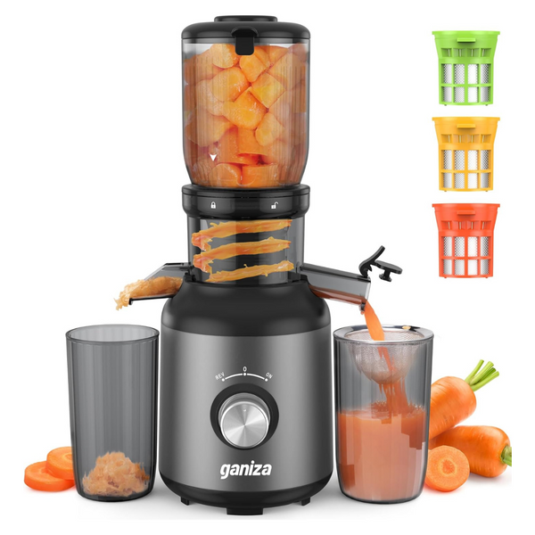 Ganiza Cold Press Juicer Machine With 4.3" Wide Feed Chute