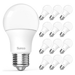 12-Pack Sunco A19 E26 Base LED Light Bulbs