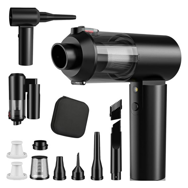 HOMIGIFTY 4-in-1 Foldable Portable Cordless Car Vacuum w/16,000PA Suction